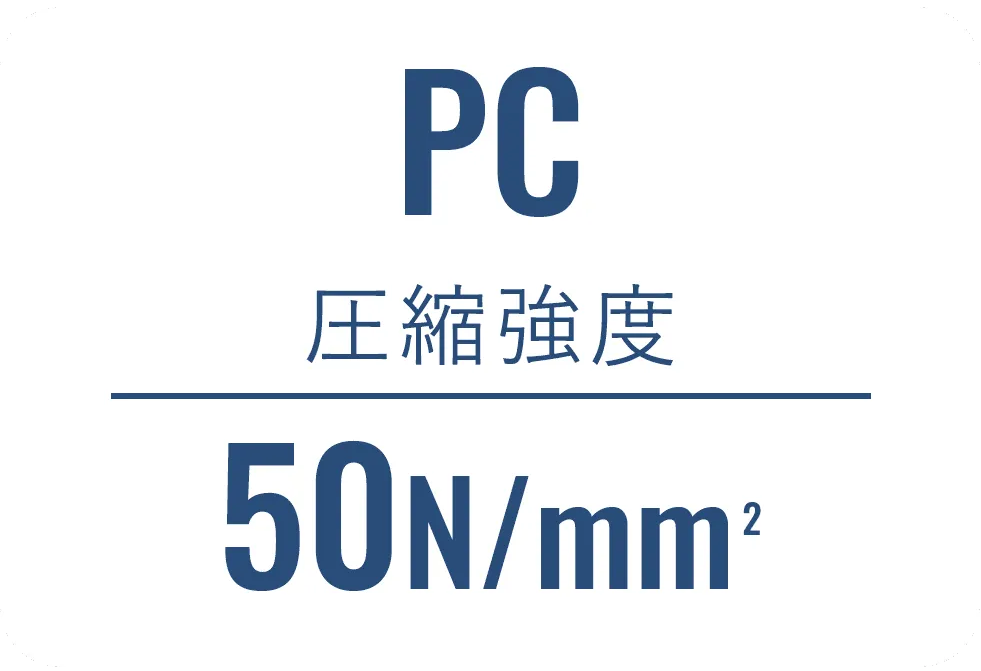 PC 圧縮強度 50N/mm²